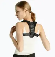 Posture Corrector Support Back Brace Shoulder Belt Adjustable Men Women Size L