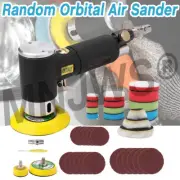 Black 1"/2"/3" Random Orbit Air Sander Mini Grinding Machine Car Polisher Buffer