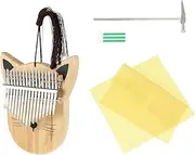 SWOOMEY Portable 17-key Thumb Piano Set Wooden Pig Shape Mbira for Home Travel