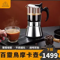 在飛比找蝦皮購物優惠-【透明可視化】SSGP義式摩卡咖啡壺 不鏽鋼摩卡壺 摩卡咖啡