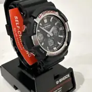 Casio G-Shock Men's Solar World Time Black Resin 50mm Watch GAS100-1A
