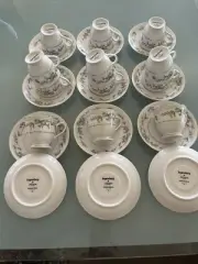 New Legendary By Noritake Bone China 4046 Springfield 24 Pc Espresso Cup Set