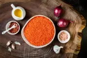 Red Lentil - Masoor Dhal Dry Raw Fresh Red Dhal Pure Organic Orange Color