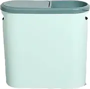 Press-Type Trash Can Space-Saving Narrow Wastepaper Basket Suitable for Living Room Bedroom Bathroom Kitchen and Office