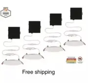 Commercial Electric Selectable New Construction and Remodel 4 Pack Led Recessed