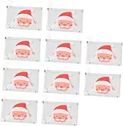 TEHAUX 10 Pcs Mask Storage Bag Kit Cellophane Bag Star Cooler Bag Lager Clear Transparent Bag Frosting Bags Anti-dust Bags Zip Tote Bags Mask Storage Holders Pp New Material