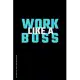 ACHIEVE THE IMPOSSIBLE Work like a Boss: Fitness and Weight loss Motivation Dot Grid Composition Notebook Get Fit and Stronger Gift for Workout Friend