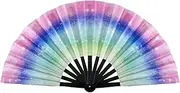 [Generic] Trail Ride Hand Pops Fans Line Dance In Style With Folding Fan Clapping Fans For Line Dancing Wood Line Dance Fans, A