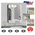 Elegant LED Vanity Mirror for Bathrooms - Anti-Fog & Stepless Dimming Features