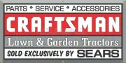 SEARS CRAFTSMAN LAWN GARDEN TRACTOR MOWER VINTAGE SIGN REMAKE BANNER SIZE OPTION