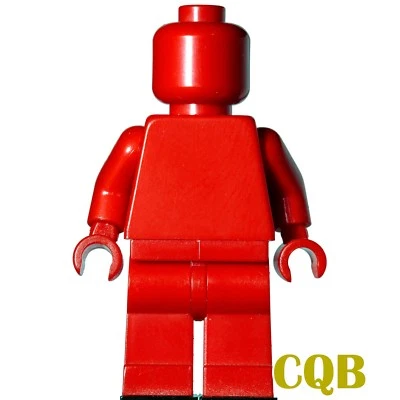 NEW LEGO - Figure - Monochrome - Red x 1 - GENUINE LEGO monofig mono fig