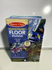 Melissa & Doug Glow In The Dark Floor Puzzle Outer Space 48 Pieces Age 3+
