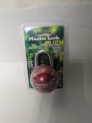 MASTER LOCK 2075DAST SPHERO Spin Combination RED Padlock NEW SEALED FREE SHIPP