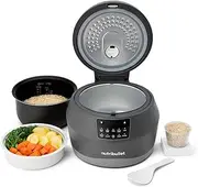 NutriBullet Everygrain Rice Cooker, Dark Grey, Rice cooker, grain cooker, 10 cup capcity, 5 cooking modes for different types of rice and grains (NBG07100)