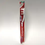 Colgate Plus Bi-Level Bristles Toothbrush Pink White Full Head Soft or Medium