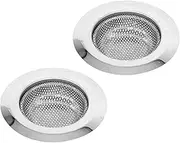 Kitchen Sink Drain Strainer - 4.5'' Diameter, 304 Stainless Steel Sink Strainer, 2 PCS