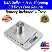 Digital Scale 2000g x 0.1g Kitchen Food Gram Scale Electronic Weight Pocket Size