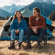 CostwayDouble Camping Chair 2-Person Outdoor Folding Love seat with Cup Holders-Black