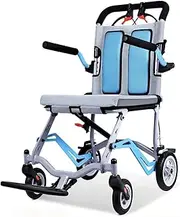 Lightweight Wheelchair Potable Folding Wheelchair with Hand Brake Elderly Hand Push Travel Small Ultra-Portable Scooter