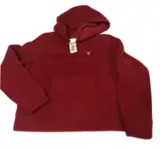 American Eagle Kids Jumper Hood Red Fleece Super Warm Size M RRP $59.95 BNWT New