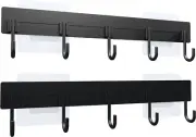 Over The Door Hooks 60lbs,2Pack Heavy Duty Wall-Hooks with 5- Over The Door