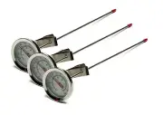 12" SS Dial Thermometer Homebrewing Brew Kettle Brew Pot, Pack of 3