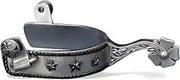 Colorado Saddlery The Three Star Spurs for Men - Stainless Steel, Stylish Boot Spurs with 1" Cloverleaf Rowels - Perfect for Trail Riding, Horse Tack, Outfitting - Comes in a Pair