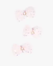 Multi Colour Embellished Bow 3 Pack