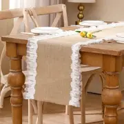 Natural Jute Braided Table Runner 13 x 36 inch Long Farmhouse Table Runner