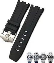 [KAVJU] Natural Resin Fluorine Rubber 28mm Watchband Replacement For Audemars Royal Oak Piguet Offshore For AP Watch Strap