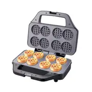 850W Stainless Steel Waffles Maker Double-Sided Non-Stick Coating for Breakfast Snacks Waffles Maker Machine US Plug Black
