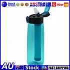 650ML Leak-Proof Sports Water Bottle Drinking Water Filter Bottle (Green)