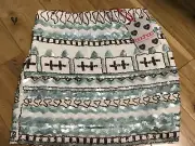 Boohoo Ladies Heavily Embroidered Party Mini Skirt Size 6 Waist 26", Length 14"