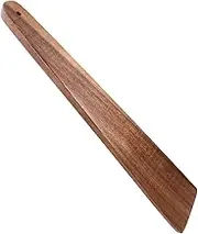 HOLIDYOYO Wooden Cooking Spatula Non Stick Flat Turner for Flipping Scraping and Serving Multi Purpose Kitchen Utensil for Pancakes Eggs and More Design for Home Restaurant Use