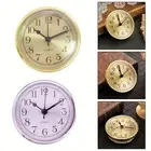 Creative Clock Head Quartz Clock Insert Gold Metal Plastic 90mm Office