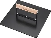 bodkar XL Griddle Press 9.7-inch, Heavy Duty Grill Meat Press Non-Stick Smooth for Evenly Cooked Steak,Bacon,Burger,Sandwiche with Wood Handle