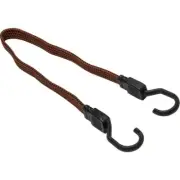 15" Heavy Duty Flat Bungee Cord-Tie Down w/ Plastic Coded Hooks (1 to 48 Bungees