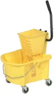 NEW SPLASH GUARD 226-312YW SIDE PRESS 26 QUART MOP BUCKET PAIL & RINGER 3742145