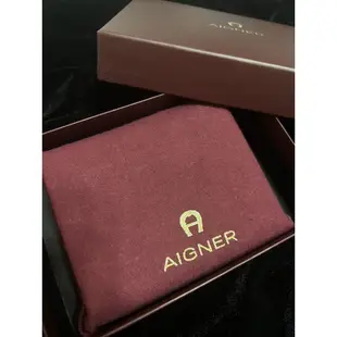 全新AIGNER中性牛皮短夾👞👠🎩真皮歐洲代購