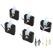 5 Pcs Clock Movement Mechanism Parts Silence Quartz DIY Wall Clock with 76046