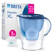 Brita Water Filter Jug Marella XL 3.5L (3 Maxtra Pro Filters) - Blue