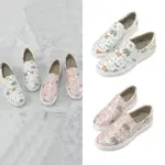 【FUFA SHOES 富發牌】可愛動物懶人鞋-白/粉 1BC94(女鞋/懶人鞋/厚底鞋/厚底懶人鞋)