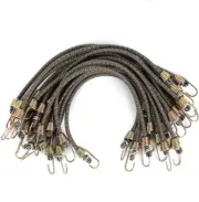 20 Pack Mini Bungee Cords with Hooks, 10 Inch Rubber Stretchy Bungee Cords for C