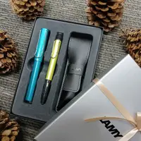 在飛比找momo購物網優惠-【LAMY】AL-STAR恆星系列 雙筆套禮盒 太平洋藍+活