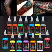 14 x 30ml DLD Permanent Tattoo Ink Set. Professional Microblading All Purpose