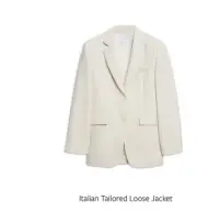 Stunning Scanlan Theodore Italian Tailored Loose Jacket in Crème