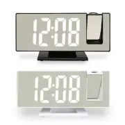 Projection Digital Clock LED Clock Temperature Date Display 4 Dimmer