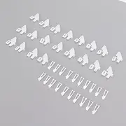 ElgnAura RC Airplane Accessories, 20 Sets Control Horns Clevis Kit with 4 Hole Rudder Angle for Foam Fixed Wing Aircraft