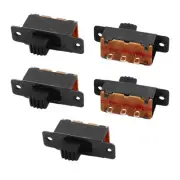 5 Pcs 2 Position 3P SPDT Micro Miniature PCB Slide Switch Latching Toggle Switch