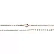 Rose Gold Tone Cable Chain Necklace 24.5"- 2mm - 1 Necklace - N592